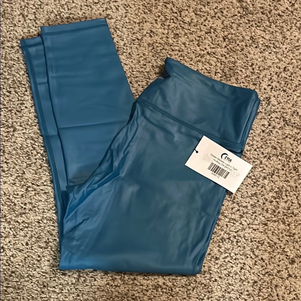 Ocean Metallic Ladies Leggings